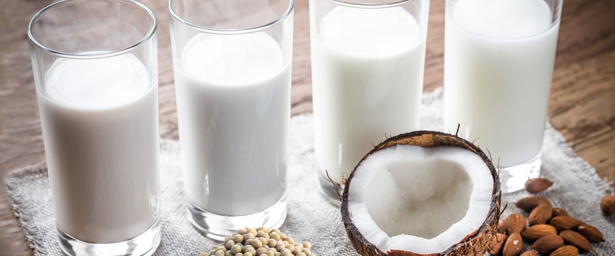 Glasses of milk
