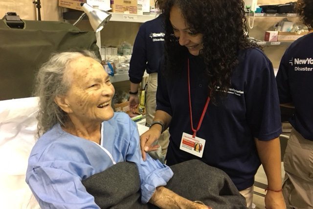 Portrait of a healthcare provider with a patient