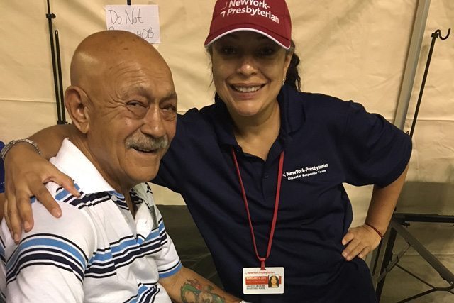 Portrait of a healthcare provider with a patient