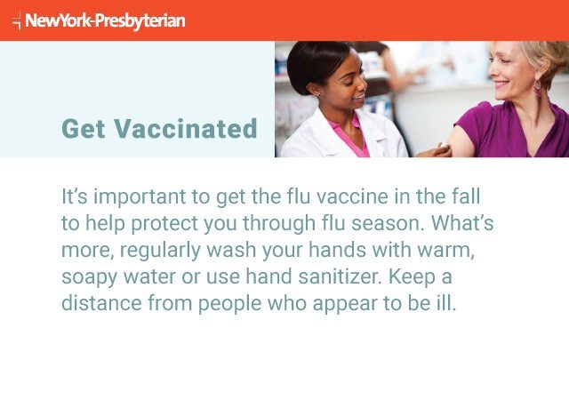 Text explaining why it's important to get vaccinated against the flu