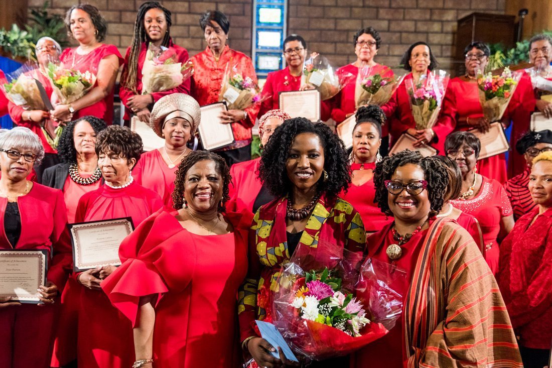 Dr. Naa-Solo Tettey with HeartSmarts graduates