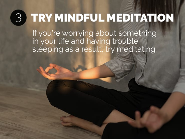 Text explaining the importance of mindful meditation