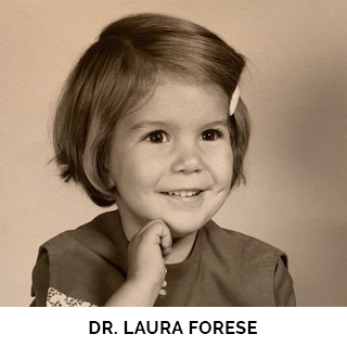 Dr. Laura Forese as a child