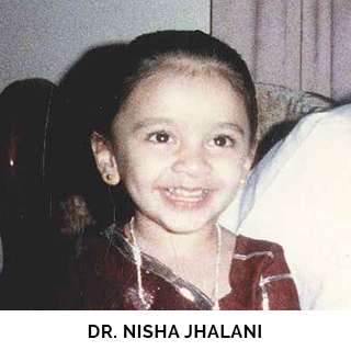Dr. Nisha Jhalani as a child