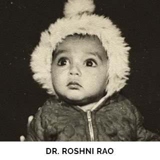 Dr. Roshni Rao as a child