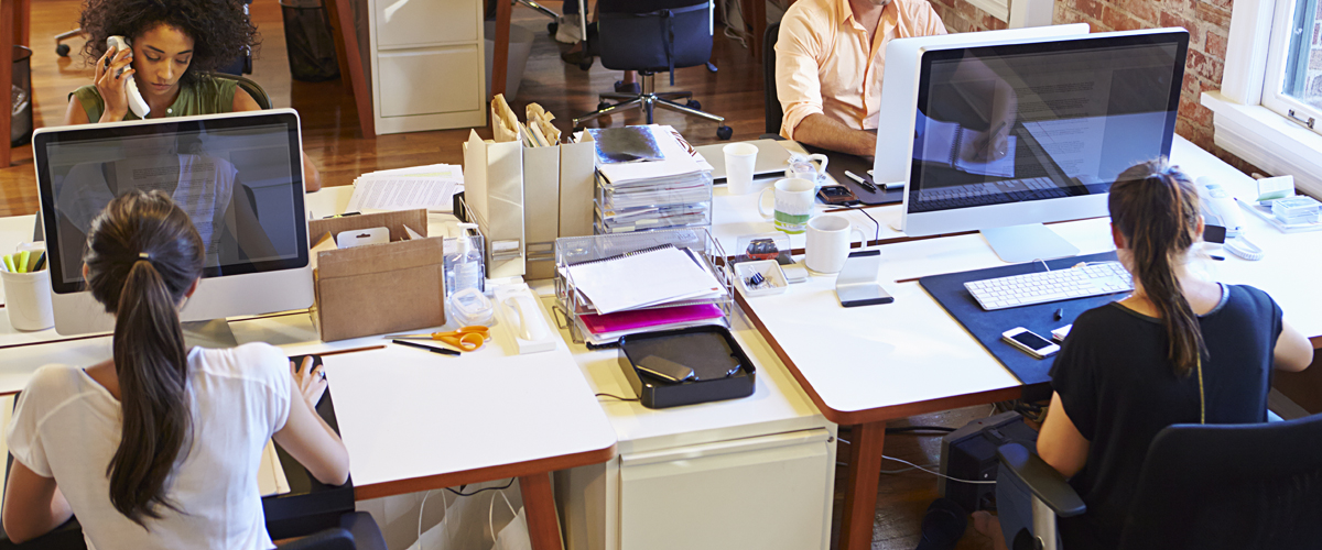 People sitting at desks