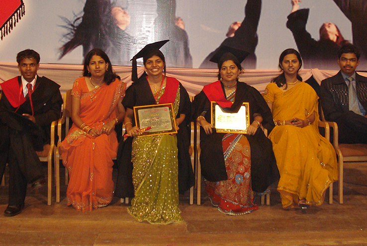Sowmya at her graduation from JJM Medical College in 2008