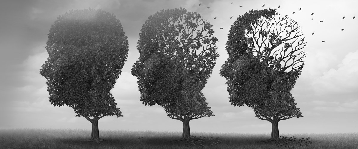 Alzheimer's or aging illustration