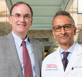 Jeffrey Kysar (left) and Dr. Anil Lalwani