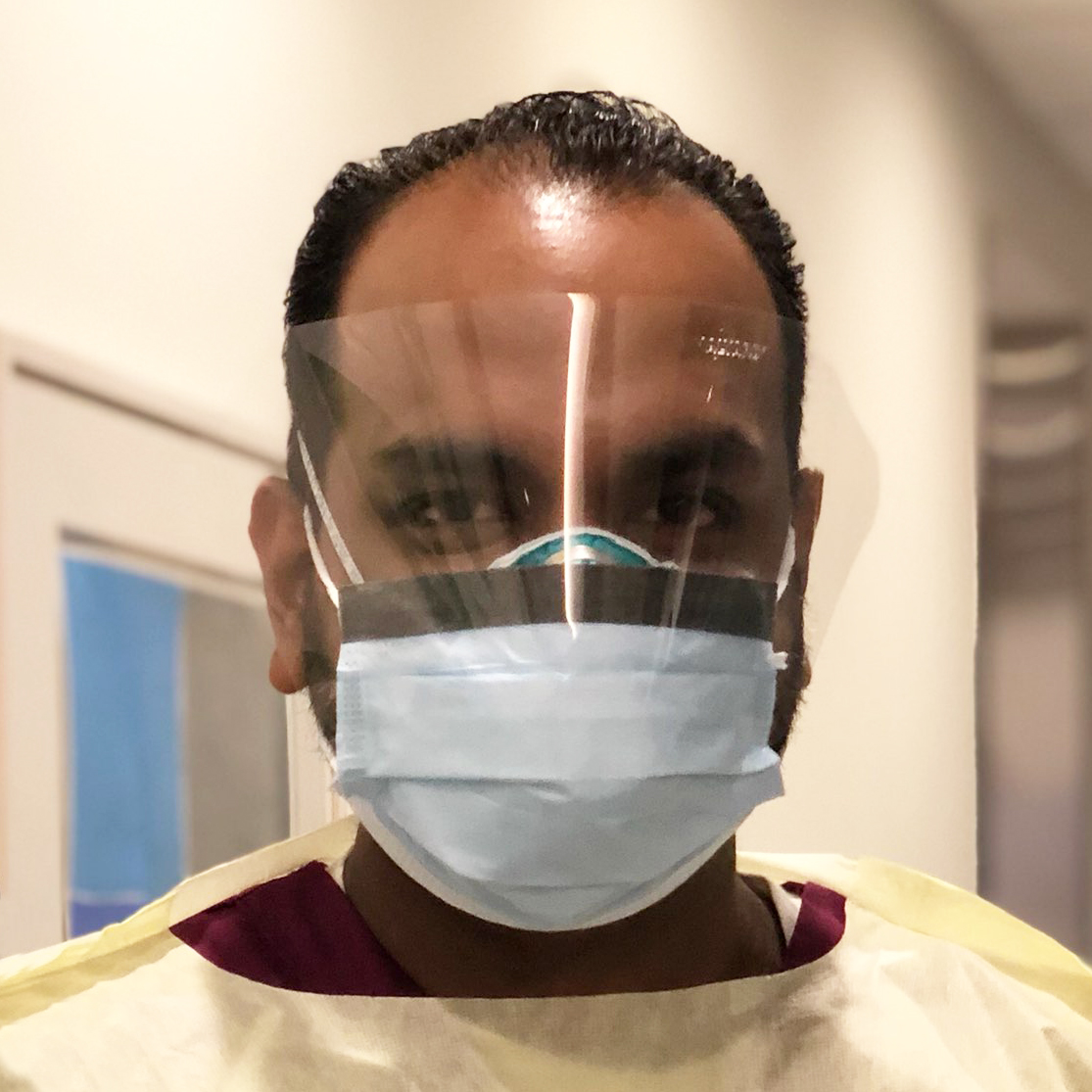 Mahesh Sumrah, one of the NYP nurses on the front lines.