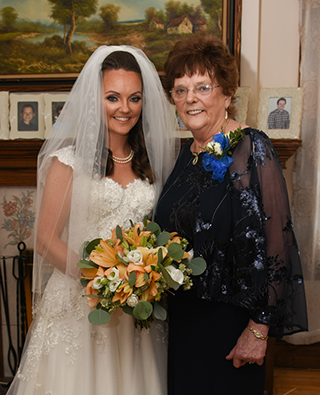 A bride and her mother