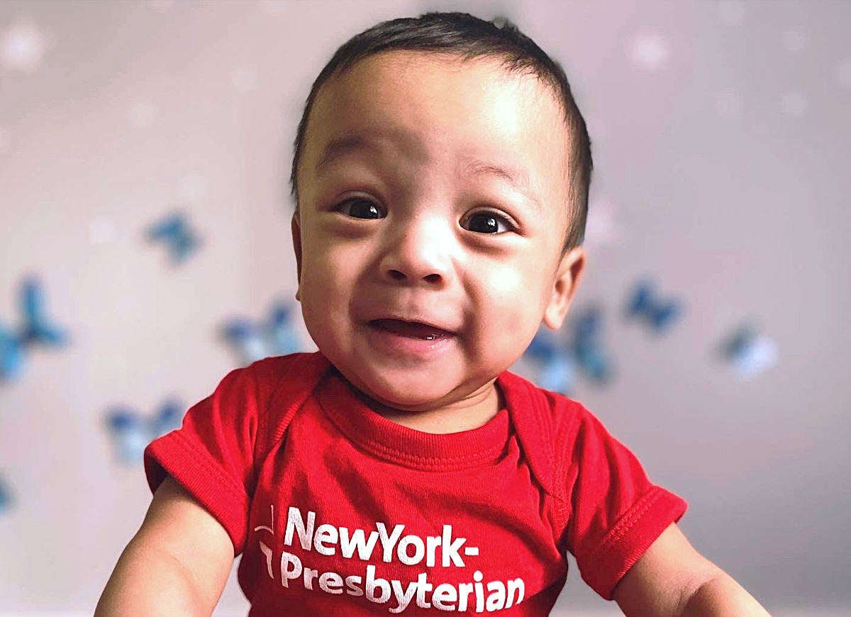 Jamie Coleman, who was born during the pandemic, at 11 months old